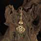 Antique Floral Tikka with Hanging Drops
