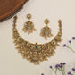 Royal Antique Necklace Showcasing Lakshmi Centrepiece And Detailed Heritage Work
