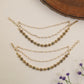 Antique Floral Mati with Pearl Strings