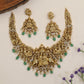 Antique Radha Krishna Necklace with Temple Motifs