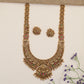Premium Antique Long Haara Featuring Lakshmi On Lotus With Elaborate Decorative Work