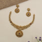 Intricate antique Necklace featuring floral roundels and an elaborate pendant frame