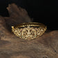South Indian temple-style Kada showcasing sculpted Lakshmi artistry and elaborate sidework