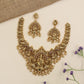 Royal Lakshmi antique necklace with ornate scrollwork and sculpted detailing
