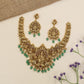 Royal Lakshmi antique necklace with ornate scrollwork and sculpted detailing