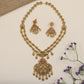 Premium Antique Long Haara With Floral Chainwork And Detailed Statement Pendant