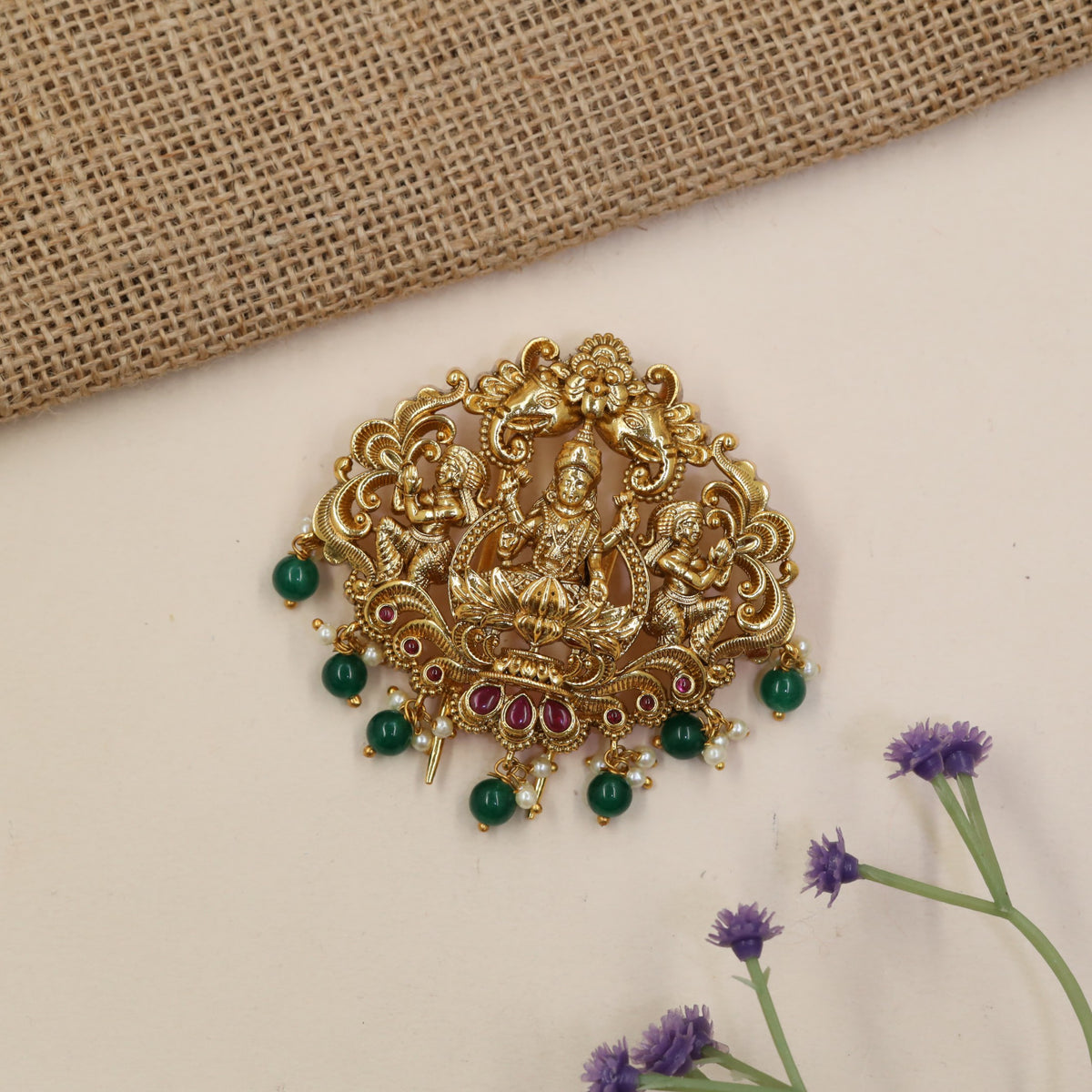 Antique Jade Bille with ornate scrollwork, sculpted figures and traditional craftsmanship