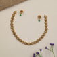 Floral link jewellery set designed with graceful curves and fine craftsmanship