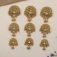 Antique Jade Bille with sculpted Ganda Berunda and ornate detailing