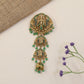 Venkateshwara Jade Bille featuring sculpted deity panels and graceful hanging drops
