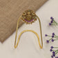 Traditional Vanki with a detailed Lakshmi panel, ornate scrollwork and graceful drops