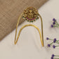 Traditional Vanki with a detailed Lakshmi panel, ornate scrollwork and graceful drops