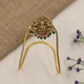 Traditional Vanki with a detailed Lakshmi panel, ornate scrollwork and graceful drops