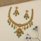 Antique Necklace with Lakshmi pendant and ornate floral craftsmanship