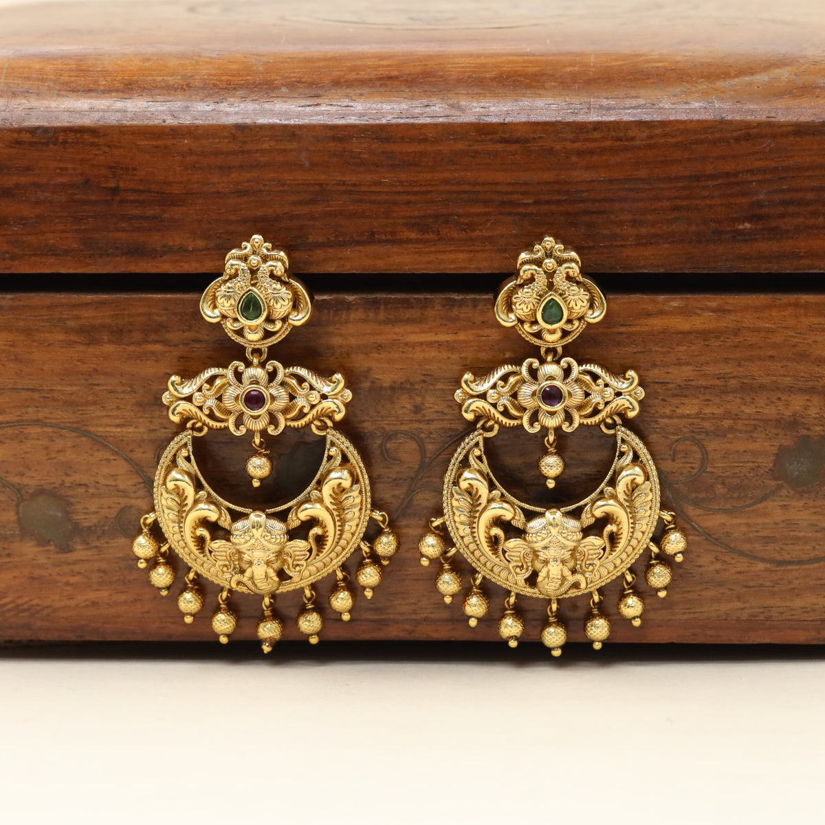 Antique Hanging with intricate scrollwork and suspended ornamental drops