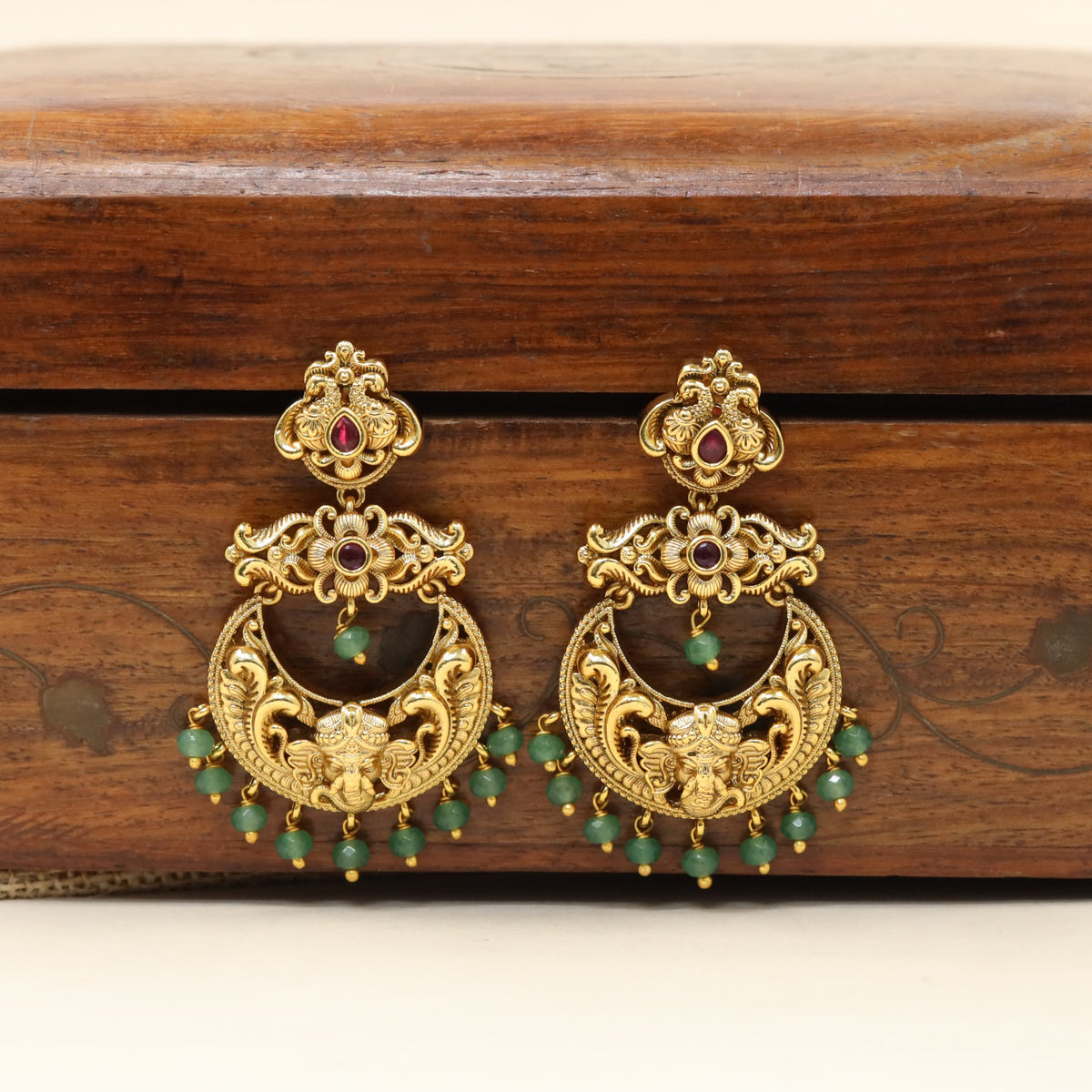 Antique Hanging with intricate scrollwork and suspended ornamental drops