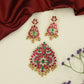 Grand Jadau Pendant Sets with Peacock Work and Elaborate Floral Ornamentation