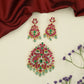 Grand Jadau Pendant Sets with Peacock Work and Elaborate Floral Ornamentation