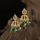 Fine Antique Hangings with Teardrop Accents and Sculpted Decorative Panels
