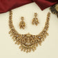 Antique Necklace with Lakshmi Centre and Sculpted Elephant Details