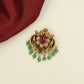 Classic Antique Jade BIlle featuring Twin Peacocks and Central Floral Ornamentation