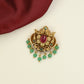Classic Antique Jade BIlle featuring Twin Peacocks and Central Floral Ornamentation