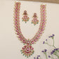Grand Jadau Long Haara featuring Peacock Detailing and an Elaborate Centre Pendant