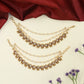 Antique Mati with Triple Bead Strands and Floral Linkwork