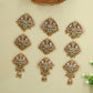 Traditional Antique Jade BIlle featuring Lakshmi Relief and Detailed Hanging Elements