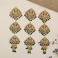 Traditional Antique Jade BIlle featuring Lakshmi Relief and Detailed Hanging Elements