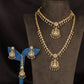 Heritage Antique Combo Set featuring Lakshmi Centre Work and Intricate Floral Links