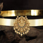 Royal Lakshmi Antique Dabu featuring an elaborate goddess centerpiece