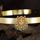 Royal Lakshmi Antique Dabu featuring an elaborate goddess centerpiece