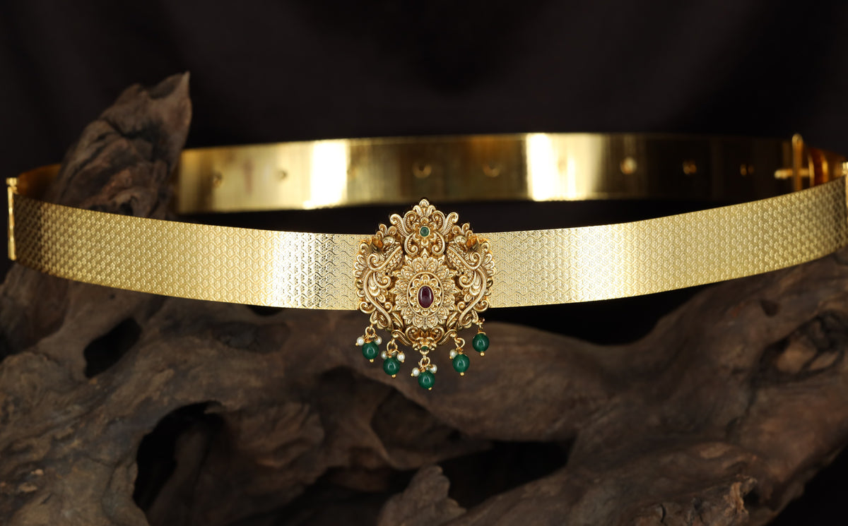 Elegant Antique Dabu with detailed ornamental centerpiece