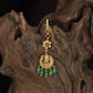 Classic Ganesha Antique Tikka with ornate hanging accents