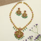 Royal Antique Long Haar featuring a prominent Lakshmi pendant