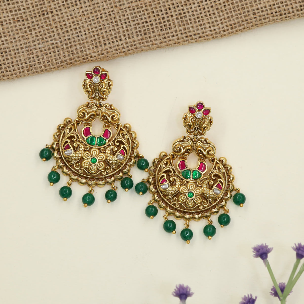 Premium Antique Hangings featuring peacock and floral detailing