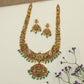 Antique Long Haar with Lakshmi pendant and intricate temple detailing