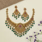 Antique Necklace with intricate floral detailing and paisley elements