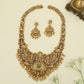 Antique Long Haara featuring Lakshmi Balaji and Peacock craftsmanship
