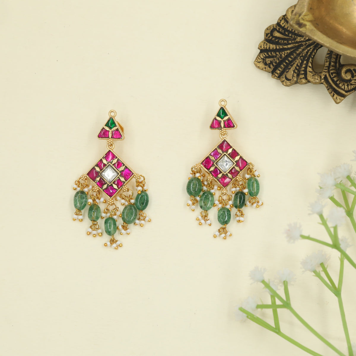 Luxe Jadau hangings featuring chandelier‑style detailing
