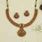 Couture antique necklace featuring Lakshmi pendant design