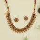 Antique Necklace with repeated bead drops and floral connectors