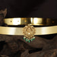 Antique Dabu featuring a seated Lakshmi with lotus detailing