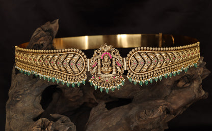 Lakshmi Dabu with elephant and peacock detailing