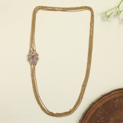 Antique Mope Chain with repeated floral openwork details