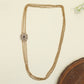Antique Mope Chain with repeated floral openwork details