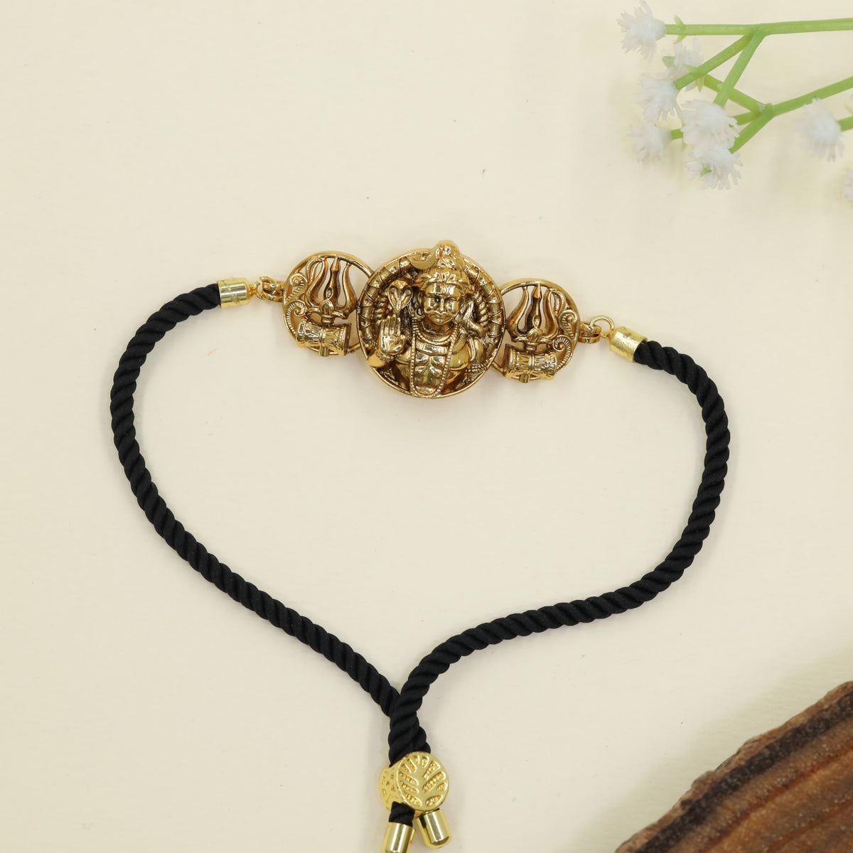 Antique Bracelet featuring Shiva with detailed side panels