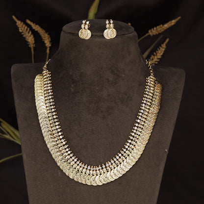 Antique Necklace with repeated circular coin detailing