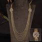 Multi Strand Mope Chains with Intricate Floral Connectors